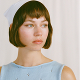 Francie Posy Cotton Top - Sky Blue