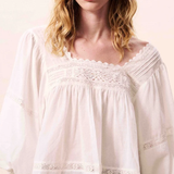 FRNCH Fluvia Top - Creme