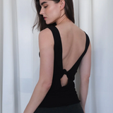 Geel Roman Top - Black