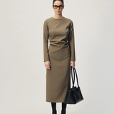 Gregory Bruno Dress - Dusty Olive