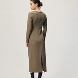 Gregory Bruno Dress - Dusty Olive