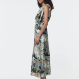 Gregory Jasmin Silk Dress - Forest Print