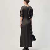Gregory Long Sleeve Dorienne Dress - Truffle