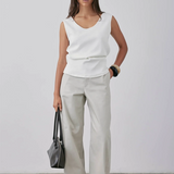 Gregory Zaha Tank - Parchment