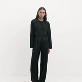 Harris Tapper Irving Trouser Jacquard Satin - Black