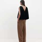 Harris Tapper Knot Top - Black Velvet