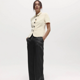 Harris Tapper Short Sleeve Bardot Blazer - Bone