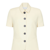 Harris Tapper Short Sleeve Bardot Blazer - Bone