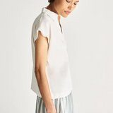 Jac + Jack Finely Polo - White