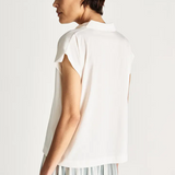 Jac + Jack Finely Polo - White