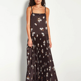 Juliette Hogan Betty Pleat Dress - Golden