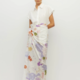 Juliette Hogan Border Sarong - Blanc