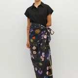 Juliette Hogan Border Sarong - Noir