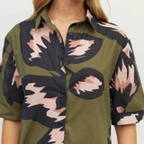 Juliette Hogan Isle Shirt Dress - Forest Bloom
