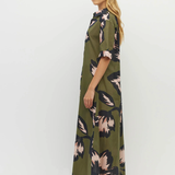 Juliette Hogan Isle Shirt Dress - Forest Bloom