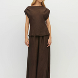 Juliette Hogan Monaco Top - Chocolate Crush