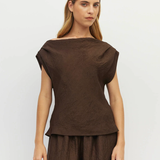 Juliette Hogan Monaco Top - Chocolate Crush