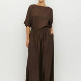 Juliette Hogan Palazzo Pant - Chocolate Crush