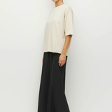 Juliette Hogan Rolled Hem T - Toast Marle
