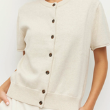 Juliette Hogan Twin T Cardi - Toast Marle