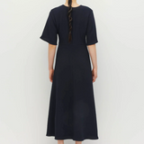 Juliette Hogan Twist Dress - Navy