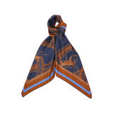 Karen Walker Carousel Classic Silk Scarf - Navy Multi