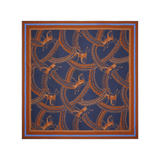 Karen Walker Carousel Classic Silk Scarf - Navy Multi