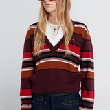 Karen Walker Colette Sweater - Poppy Stripe
