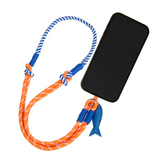 Karen Walker Crossbody Phone Strap - Orange/Blue