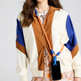 Karen Walker Crossbody Phone Strap - Orange/Blue
