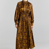 Karen Walker Deluge Dress - Chocolate Multi