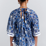 Karen Walker Field Blouse - Blue Multi