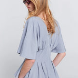 Karen Walker Florence Top - Steel Blue