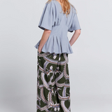 Karen Walker Frontier Trousers - Olive Multi