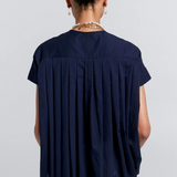 Karen Walker Furrow Sleeveless Shirt - Navy