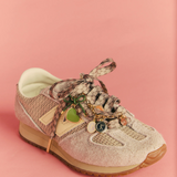 Karen Walker Heart Charm - Gold/Green