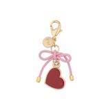 Karen Walker Heart Charm - Gold/Red