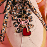 Karen Walker Heart Charm - Gold/Red