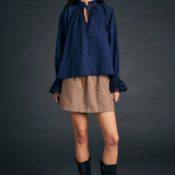 Karen Walker Ivy Blouse - Navy