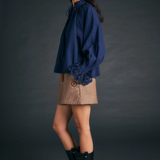 Karen Walker Ivy Blouse - Navy