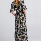 Karen Walker Jamboree Dress - Multi Olive