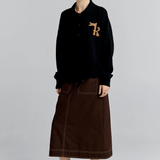 Karen Walker K Flag Polo - Black