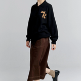 Karen Walker K Flag Polo - Black