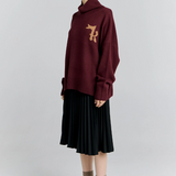 Karen Walker K Flag Sweater - Mahogany