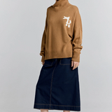 Karen Walker K Flag Sweater - Tan