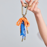 Karen Walker Marine Carabiner Charm - Orange/Blue