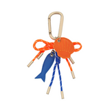 Karen Walker Marine Carabiner Charm - Orange/Blue