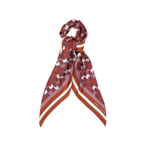 Karen Walker Monogram Large Check Classic Scarf - Plum Multi