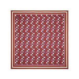 Karen Walker Monogram Large Check Classic Scarf - Plum Multi