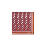 Karen Walker Monogram Large Check Classic Scarf - Plum Multi